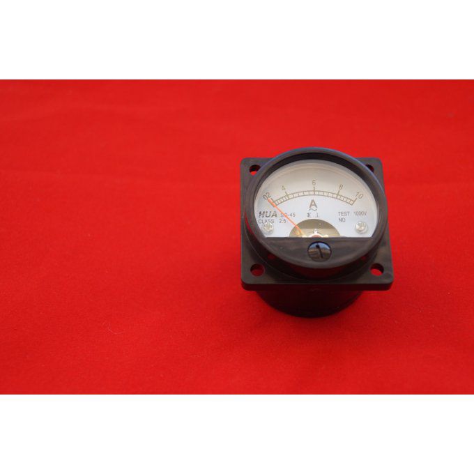 Ampèremètre type rétro 0 à 10 A AC analogique,Voltmètre 0/300 VAC CODE OMC 034