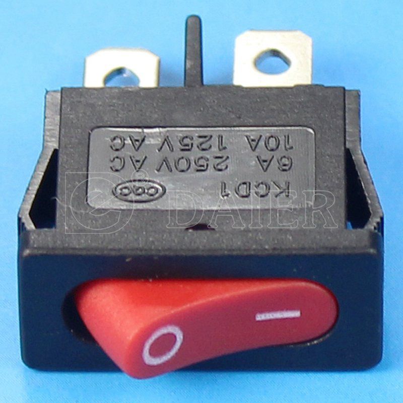 Petit interrupteur à bascule étroit 6 A 250 VAC - Code IB 076 -  Bricoeleclanguedoc